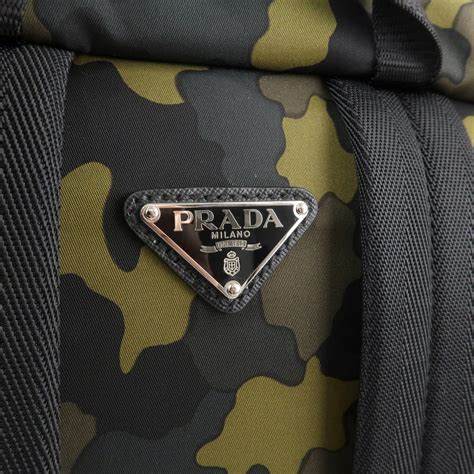 PRADA Backpack Camouflage Nylon V135 .